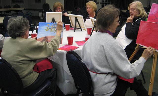 Hickory Hills Seniors Enjoy Art Night At Community Center
