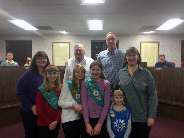 Junior Girl Scouts Honored