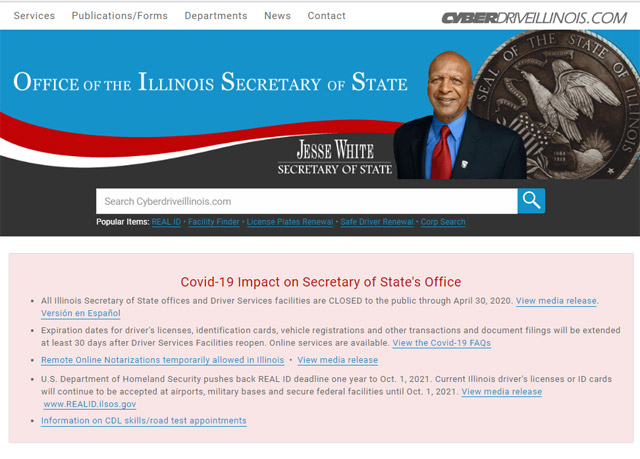 Jesse White Encourages Residents to Use Online Services